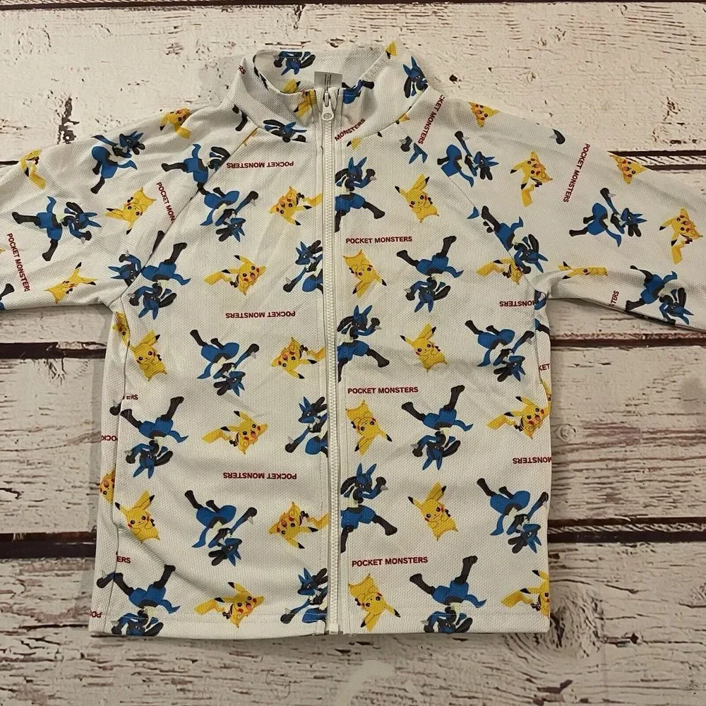 Pokemon‎ Pocket Monster Pikachu x Lucario Long Sleeve Size 5 Boys